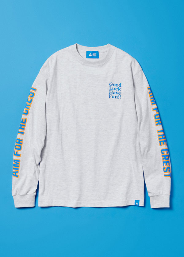 AIM FOR THE CREST ロングスリーブTシャツ グレー | CREST